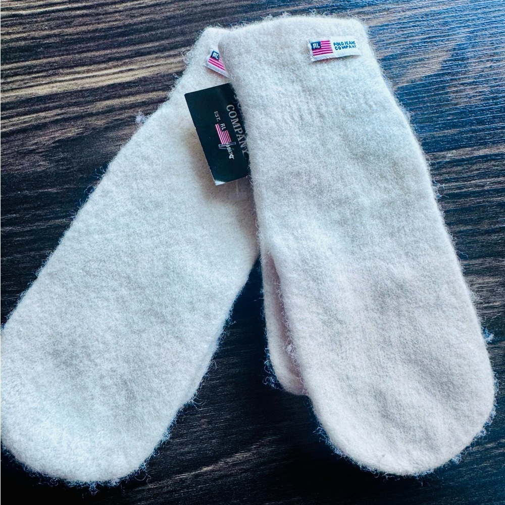 Polo by Ralph Lauren Wool White Mittens